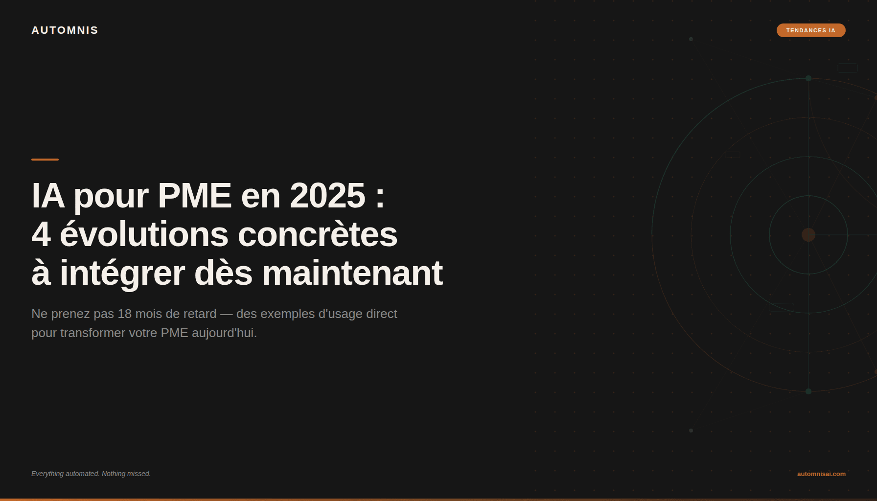 IA pour PME en 2025 : 4 évolutions concrètes à intégrer dès maintenant pour ne pas prendre 18 mois de retard — Automnis